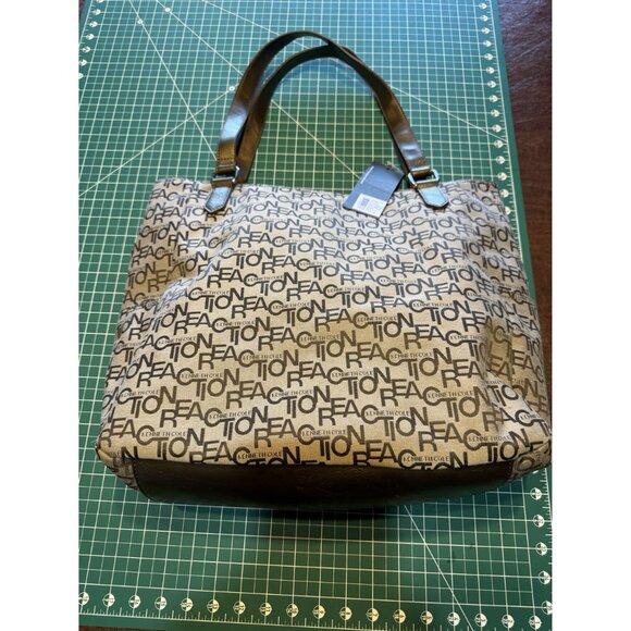 Kenneth Cole Reaction Logo Print Shoulder Bag - Picture 2 of 6